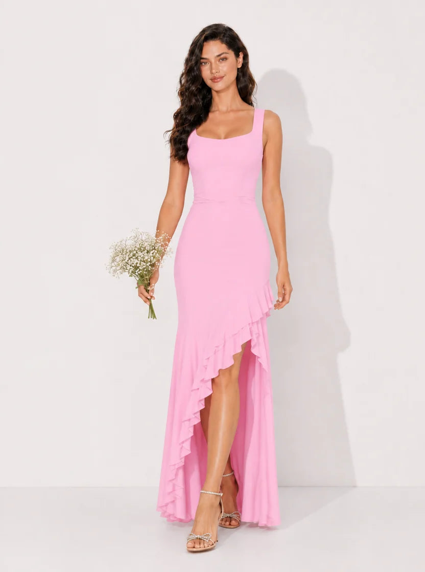 Isabella Floral Ruffle Maxi Dress