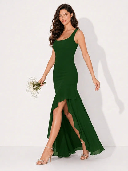 Isabella Floral Ruffle Maxi Dress