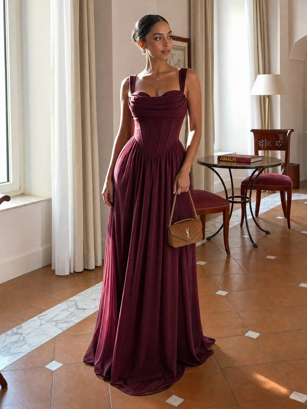 Aurelia Corset Maxi Dress