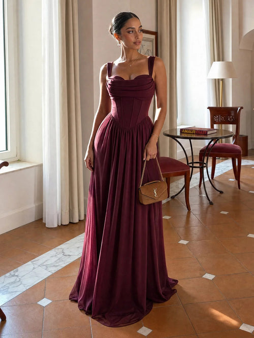 Aurelia Corset Maxi Dress